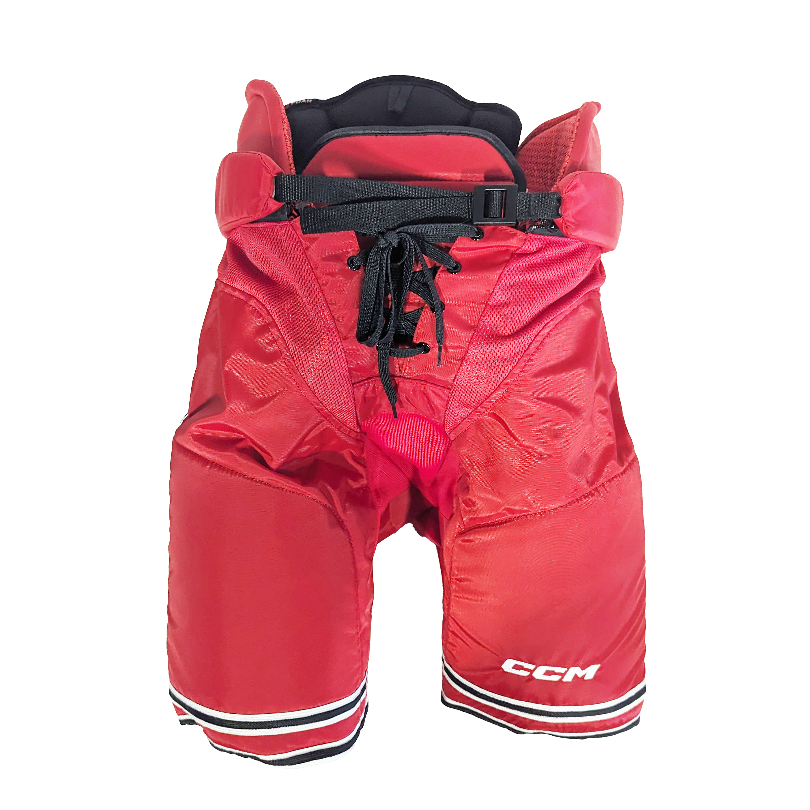 CCM HP45 - Pantalon de hockey NCAA Pro Stock (rouge/blanc/noir)